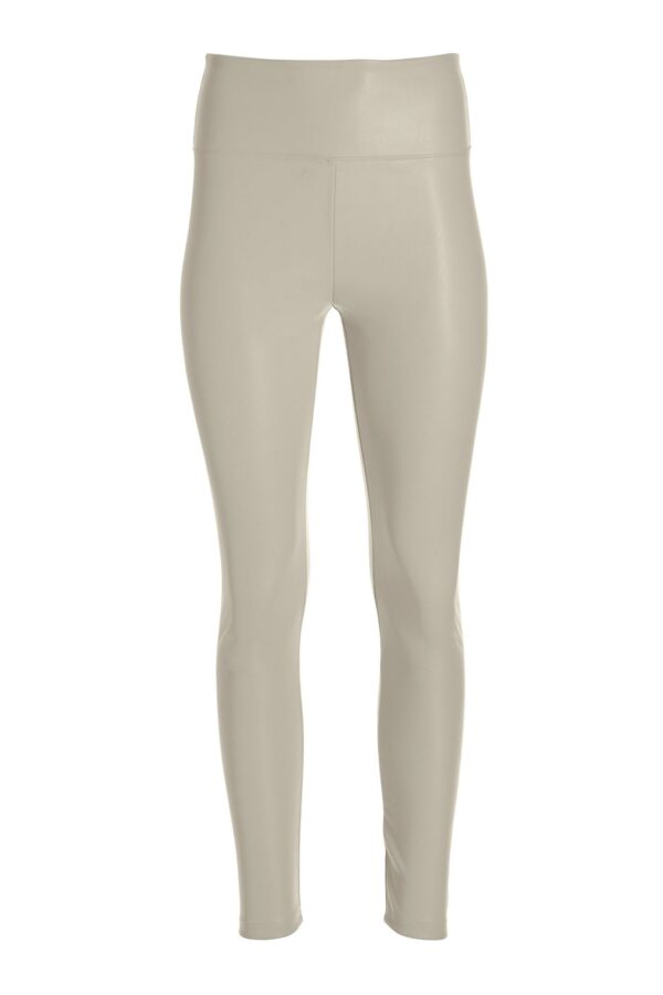 Aspen Faux Leather Pull On Legging Oyster - Image 2