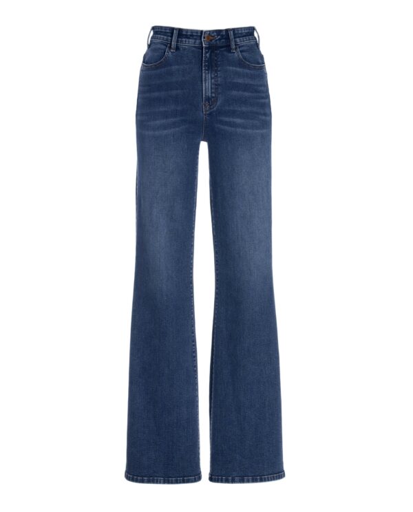 Malibu High-Rise Palazzo Jean Dark/Medium Denim - Image 2